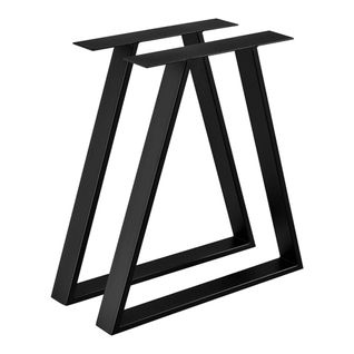 Set De 2 Pieds De Table Triangulaires En Acier 72 X 55 X 6 Cm 03_0008088