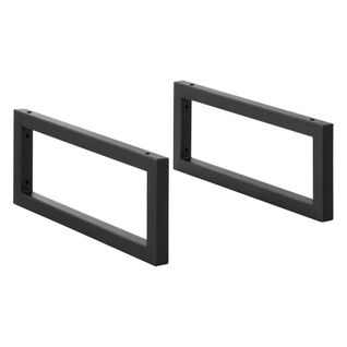 Lot De 2 Supports Muraux Diy En Acier 50 X 20 Cm Noir Mat 03_0008099