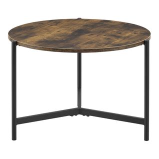Table Basse Ronde 42 X 60 Cm Effet Bois Foncé 03_0008494