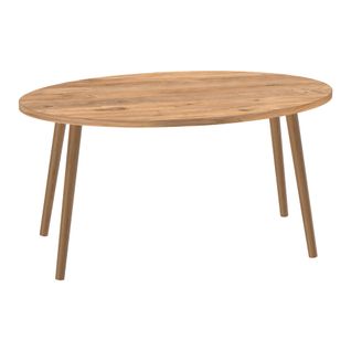 Table Basse Ovale 41 X 90 X 50 Cm Naturel 03_0008501