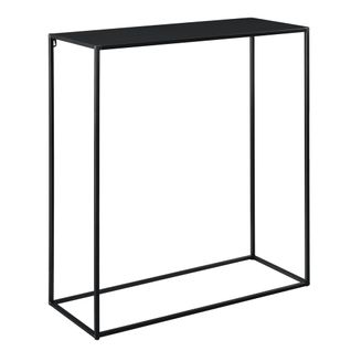Table Console En Métal 92 X 80 X 32 Cm Noir Mat 03_0008566