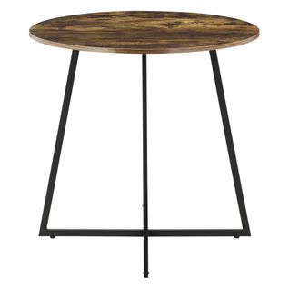 Table De Salle à Manger 78 X 80 Cm Effet Bois Foncé 03_0008708