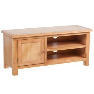 Meuble Télé Buffet TV Télévision Design Pratique 103 Cm Bois De Chêne Solide 2502263
