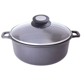 Coquelle Fonte D'aluminium 20 cm + Couvercle En Verre - 8311.20