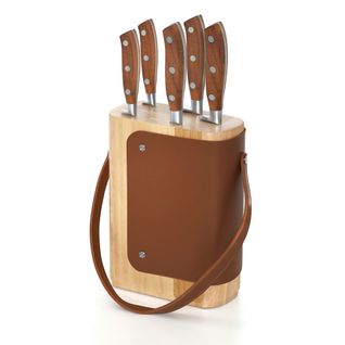 Ryokan - Bloc Avec 5 Couteaux De Cuisine