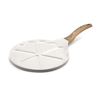 Mythic - Poêle Avec 6 Cœurs 25.7 Cm Avec Revêtement En Céramique Blanc