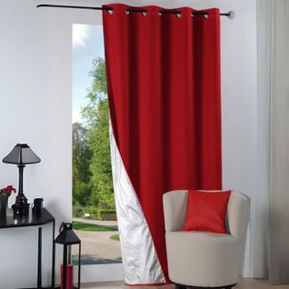 Rideau Thermique Été - 135x240 Cm - Rouge