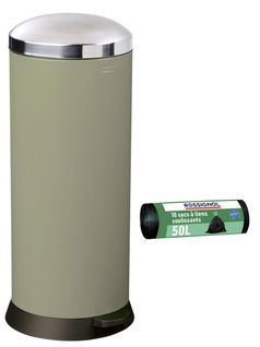 Poubelle De Cuisine à Pédale 30l Et 10 Sacs Poubelle 50l - Bomba Rossignol