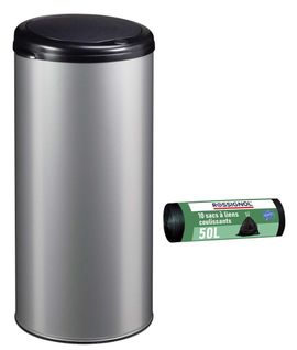 Poubelle De Cuisine Touch 45l Et 10 Sacs Poubelle 50l - Handtouch Rossignol