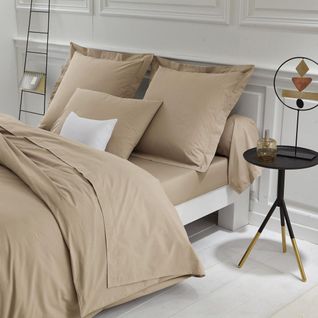 Housse De Couette Percale Coton Tertio®  Beige -260 X 240
