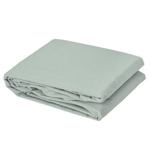 Drap Plat En Coton Lavé Cap Ferret - 180x290 Cm - Sauge