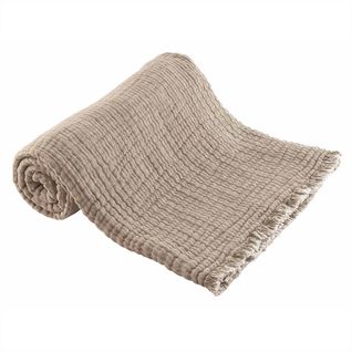 Plaid Estrela Muscade 125 X 180 Cm Beige