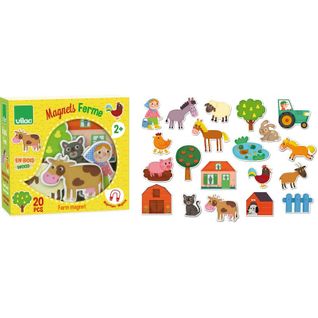 Magnets Ferme - 15 X 14 X 6 Cm - Multicolore