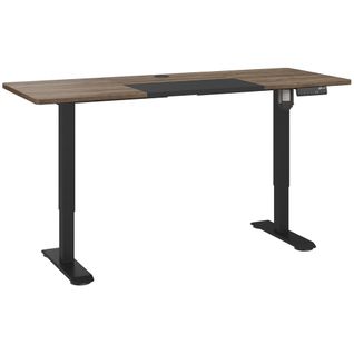 Bureau Hauteur Réglable Avec Moteur Électrique, Table D'ordinateur, Bureau Debout, Noir