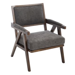 Fauteuil Moderne En Tissu Du Milieu Du Siècle Fauteuil Simple - 66.5x66x88 - Gris