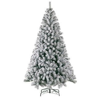 Sapin De Noël Artificiel 180 Cm - Décoration De Noël - Sapin Enneigé - Avec Support Métallique