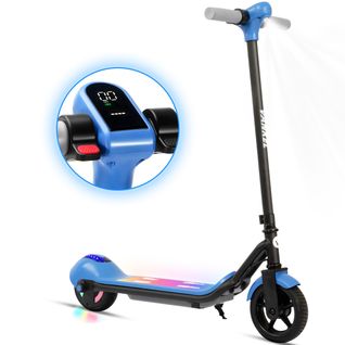 Trottinette Électrique Pour Enfants -14 Km/h, 5-8 Km, Frein Électrique, Bleu