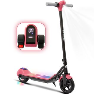 Trottinette Électrique Pour Enfants -14 Km/h, 5-8 Km, Frein Électrique, Rose