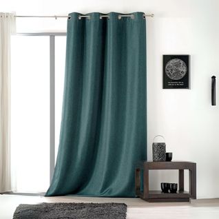 Rideau Uni Avec Oeillets - 145x240 Cm - Vert Emeraude