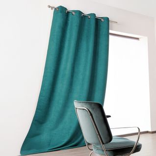 Rideau Uni - Effet Suédine - 145x260 Cm - Vert