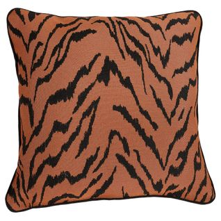 Coussin Tigre - 45x45 Cm - Terracotta