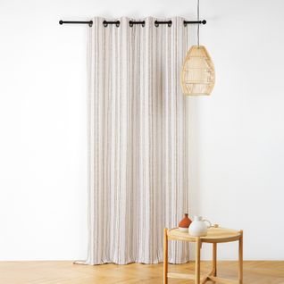 Rideau Extérieur Déperlant Rayé - 140x265 Cm - Vert