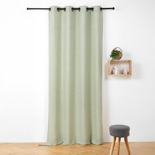 Voilage - Effet Velours Chiné - 145x240 Cm - Vert