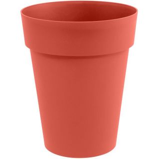 Vase Mi-haut Rond - Toscane - D. 44 Cm - 50 L - Pré-percé - D. 44 X H. 53 Cm - Orange Terre Battue