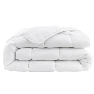 Couette tempérée 220 x 240 cm coton blanc