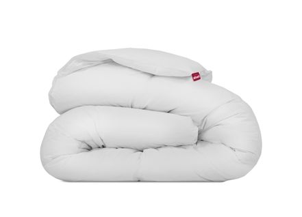 Couette très chaude 140 x 200 cm polyester blanc