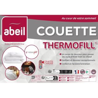 Couette Chaude 400 Gr/m² Thermofill - 200 X 200 Cm - Blanc