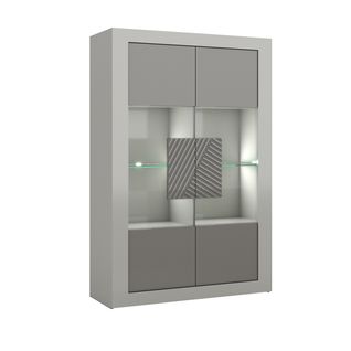 Vitrine 2 portes JANE Gris