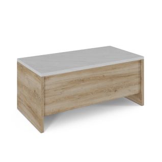 Table basse relevable DAVIS Imitation chêne