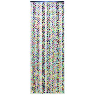Rideau De Porte Perles De Bois Multicolores