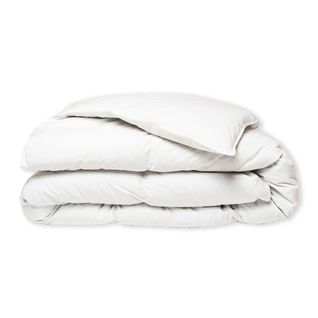 Couette Tempérée 30% Duvet - Coton - Gisèle 200 X 200 Cm Blanc