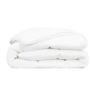 Couette Tempérée Gonflant Durable - Coton Bio - Odette 220 X 240 Cm Blanc