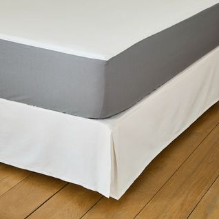 Protège Matelas Tencel Mesh 180 X 200 Cm Blanc, Gris Clair