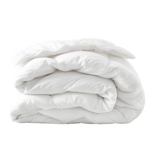 Couette Chaude Sensation Duvet - Coton - Louisette 140 X 200 Cm Blanc