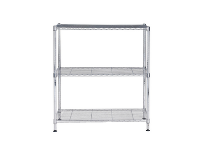 Étagère 3 Tablettes Métal Chromé 90 Cm