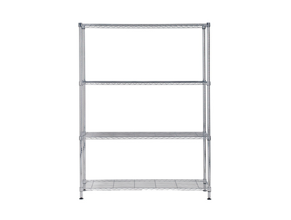 Étagère 4 Tablettes Métal Chromé 120 Cm