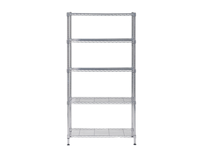 Étagère 5 Tablettes Métal Chromé 90 Cm