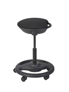 Tabouret Ergonomique à Roulette Noir