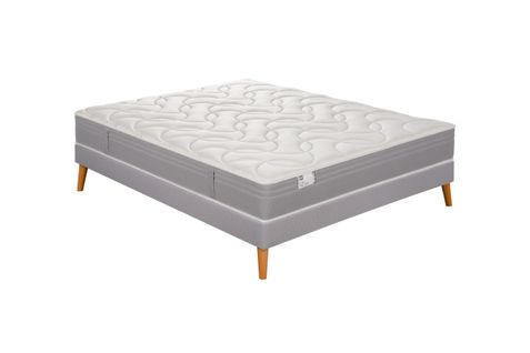 Ensemble matelas Ressort Ensachés 160x200 cm L'INDISPENSABLE, Epaisseur 26 cm, Ferme + Sommier