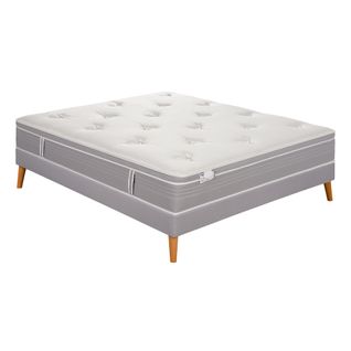 Ensemble matelas Ressort Ensachés 140x200 cm LE VISIONNAIRE, Epaisseur 27 cm, Ferme + Sommier