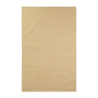 Torchon Imprimé En Coton Jaune 50x75cm