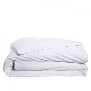 Housse De Couette Blanc 220x240cm Parure Percale