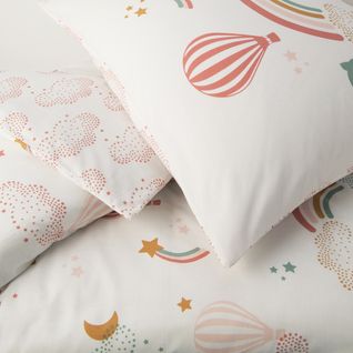 Parure De Lit Enfant En Coton Imprimé Arc-en-ciel 140x200cm