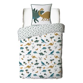 Parure De Lit Enfant En Coton Imprimé Dinosaure 140x200cm