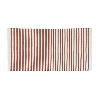 Tapis Déco à Rayures En Coton