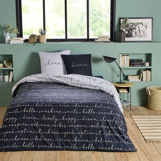 Parure De Lit 2 Personnes Microfibre 260x240cm